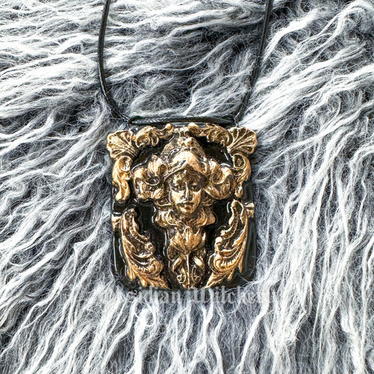 Hekate Amulet Talisman Leather Cord Necklace